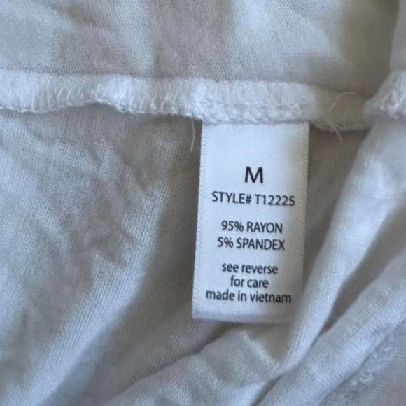 White Active Basic mock neck tank top - Picture 4 of 4